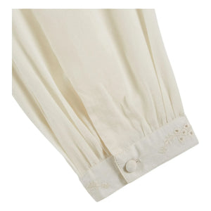 Emile et Ida - Charline Embroidered Blouse | Cream