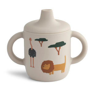 Liewood - Neil Silicone Learning Cup | Safari Sand Mix