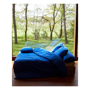 Suite 702 - Organic Percale Duvet Cover | Cobalt Blue