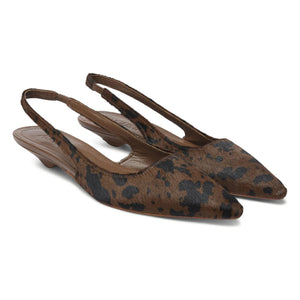 Augusta - Slingback Harper Dana Leather | Leopard