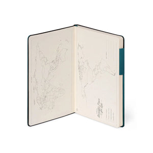 Legami - Lined Notebook with Monochrome Soft Cover - Deep Teal - My Notebook