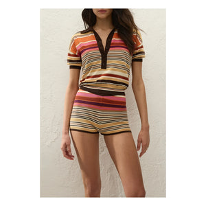 Faithfull the Brand - Polo Sand Stripes | Beige