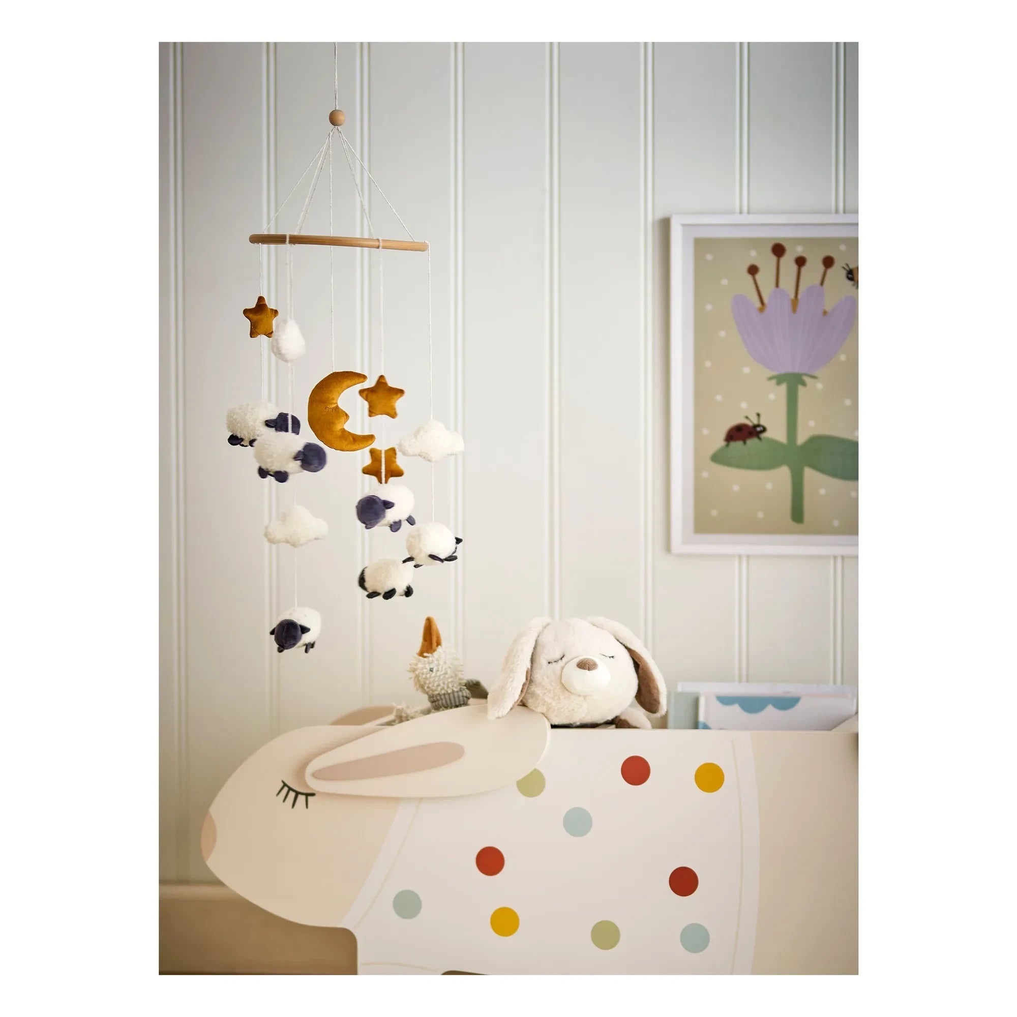 Bloomingville Mini - Mobile Basket | White