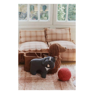 Lorena Canals - Tartan Rug | Dust Pink