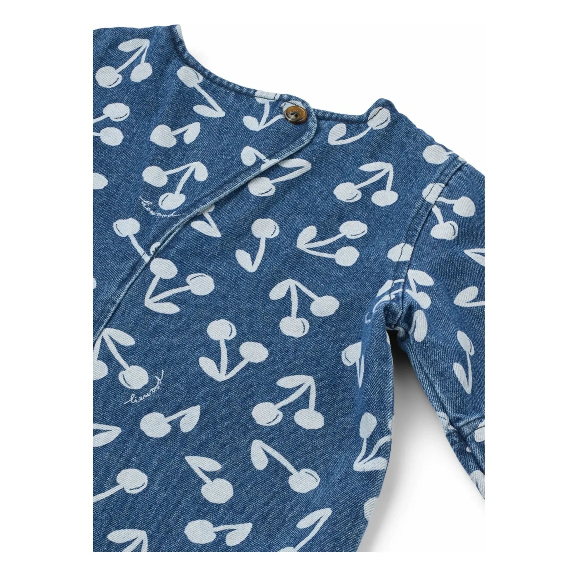 Liewood - Angelica Cherry Denim Dress | Denim Blue