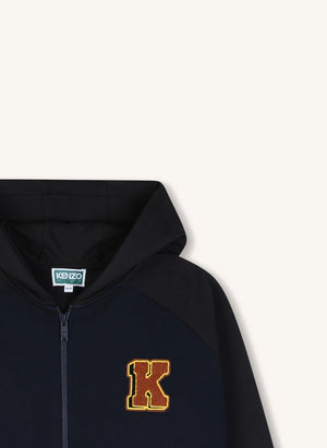 Kenzo - Kenzo Tigres Fermuarlı Sweatshirt Üstü | Gece mavisi
