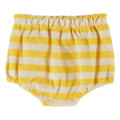 Emile et Ida - Yellow Striped Organic Cotton Towel Bloomers