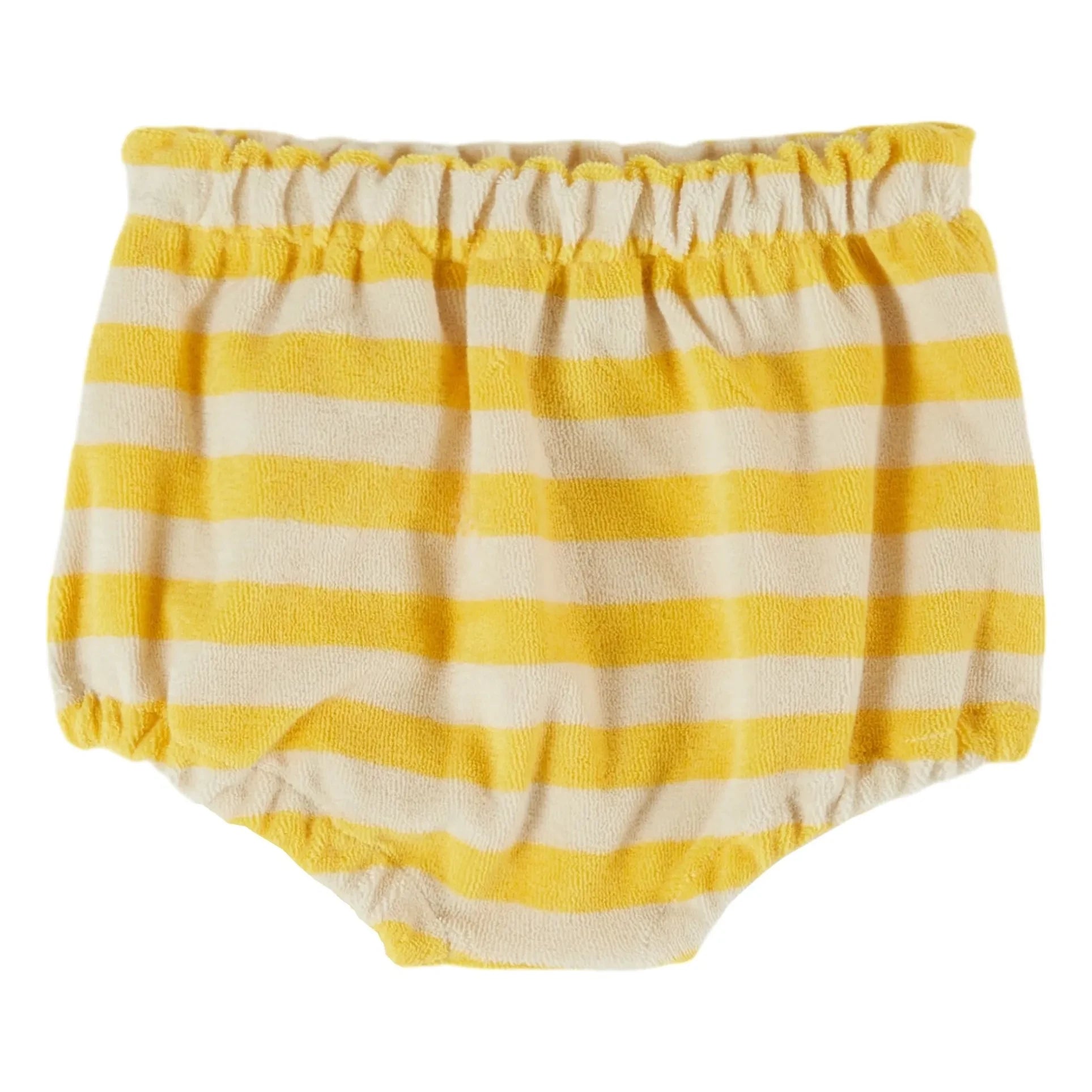Emile et Ida - Yellow Striped Organic Cotton Towel Bloomers