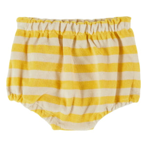 Emile et Ida - Yellow Striped Organic Cotton Towel Bloomers