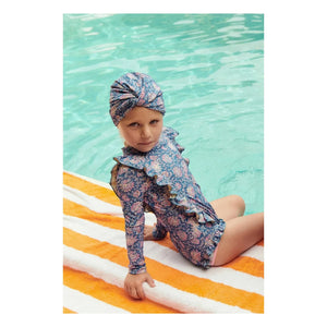 Louise Misha - Aurélie Recycled Linen Swimsuit | Blue