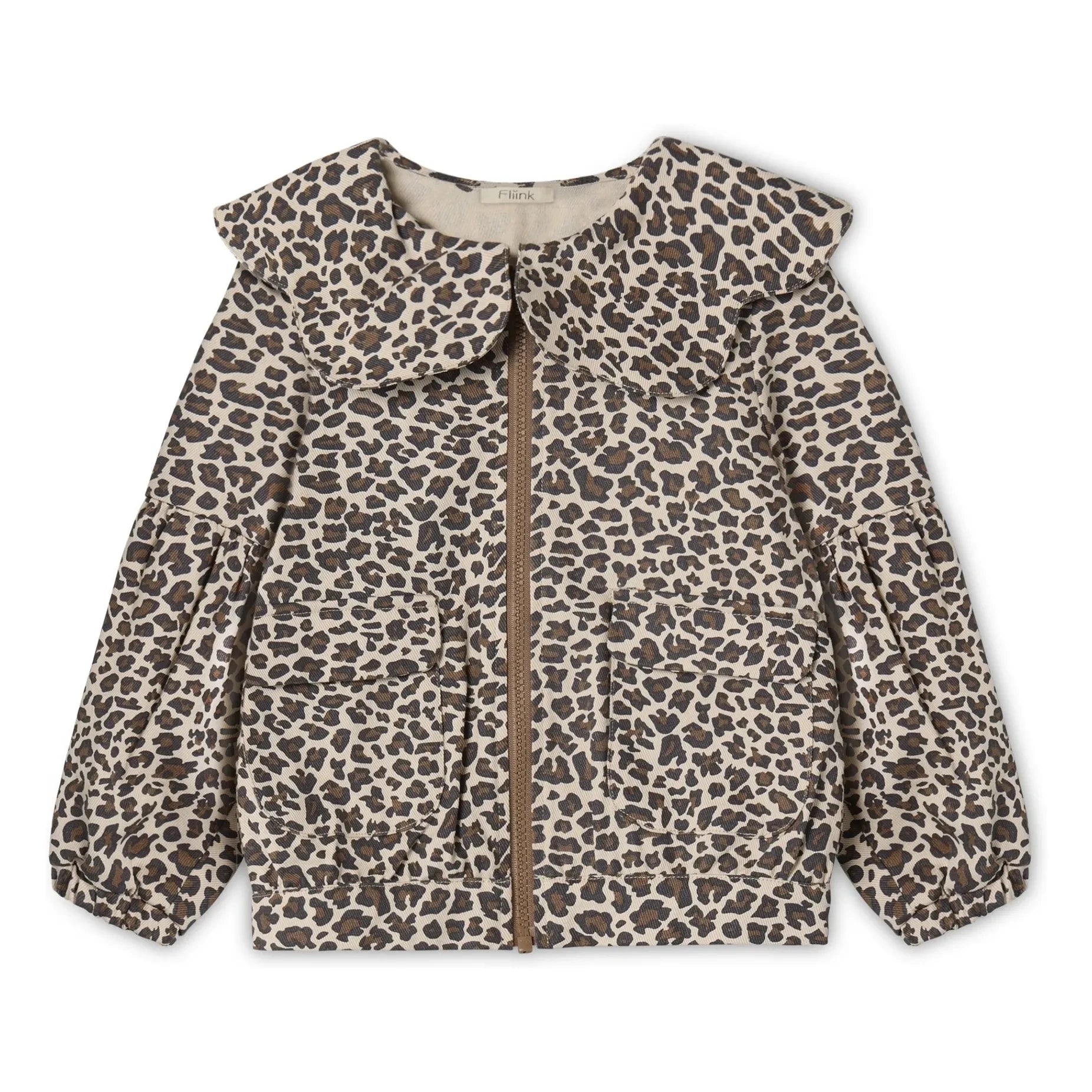 Fliink - Leopar Ceket | Bej