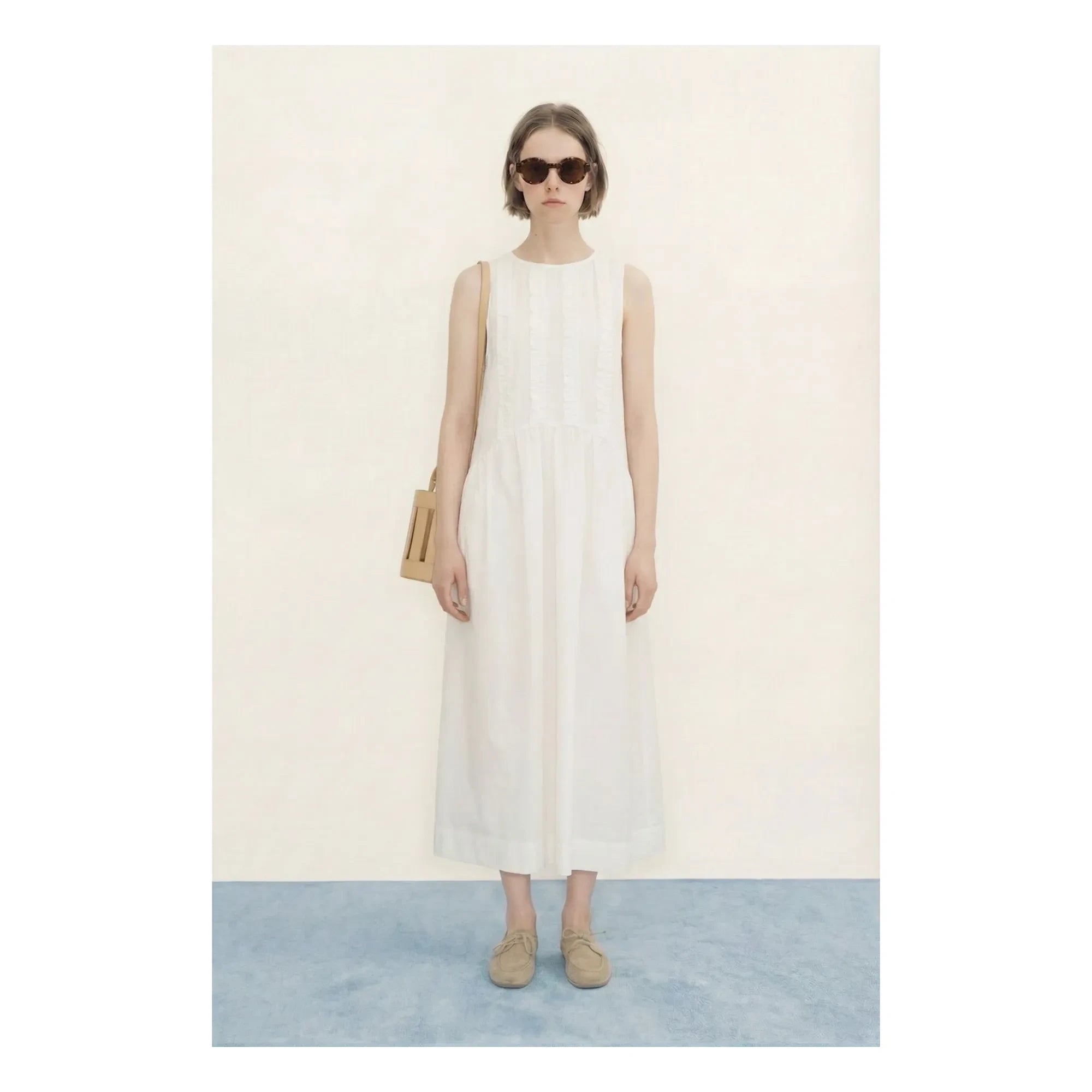The Tiny Big Sister - Cotton Dress | Off White