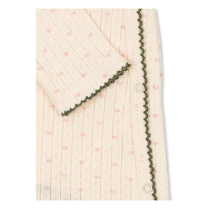 Konges Sløjd - Minnie heart romper Organic cotton | Ecru