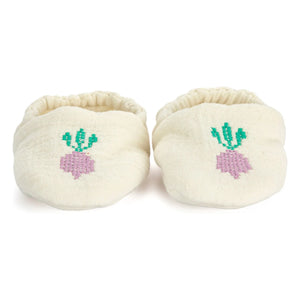 Bobo Choses - Organic Cotton Turnip Slippers | White