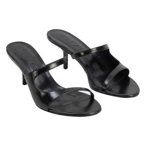 BY FAR - Serena High Heels Semi-Varnished Leather | Black