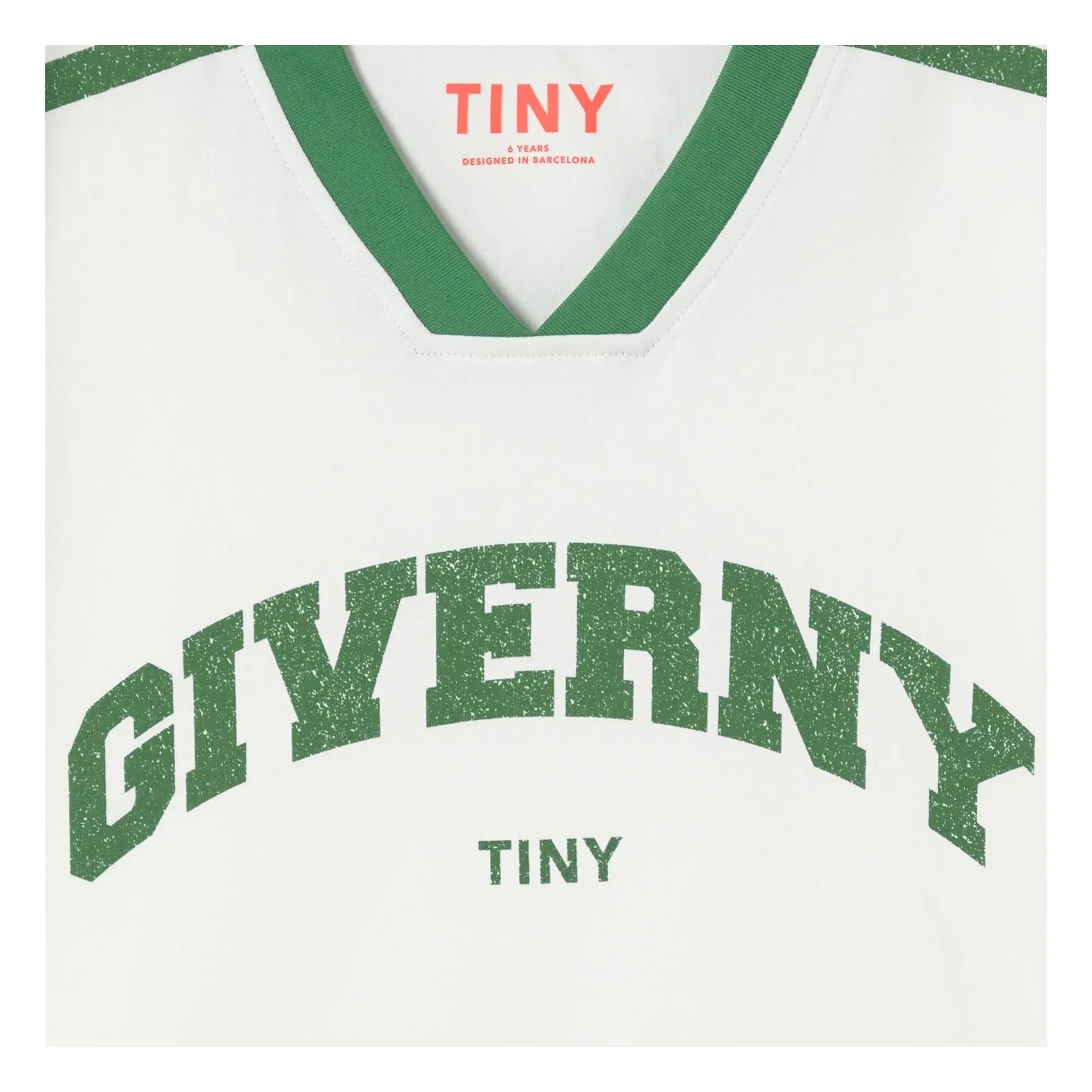 Tinycottons - Giverny Organic Cotton Contrast T-Shirt | White