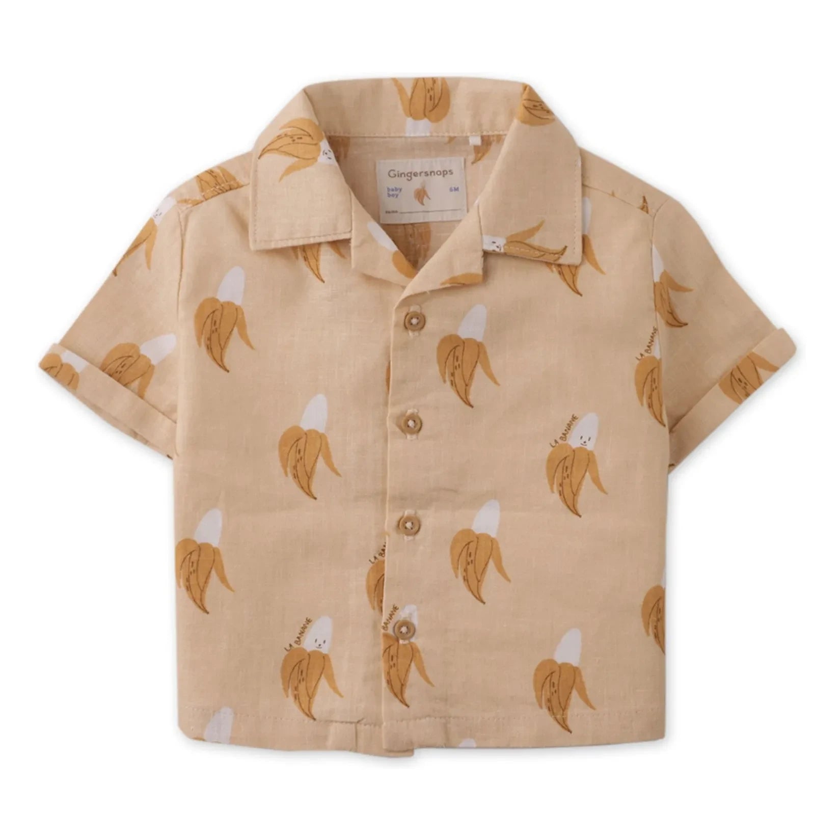 Gingersnaps - Ekko Banana Linen Shirt | Beige