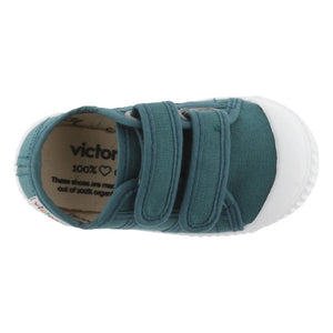 Victoria - Tiras Lona Scratch Sneakers | Peacock Blue