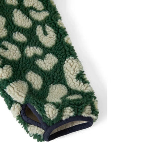 Liewood - Nelson Leopard Print Sherpa-Style Jacket Made from Recycled Fibers | Green