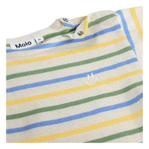Molo - Edarko Striped Organic Cotton T-Shirt | Ecru