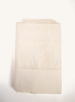 Olsson & Jensen - Eleonora Embroidered Tablecloth | Ecru