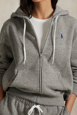 Polo Ralph Lauren Kadın Kapüşonlu Fermuarlı Pamuklu Sweatshirt