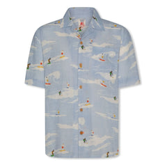 AO76 - Hawaiian Rolls Shirt | Light Blue