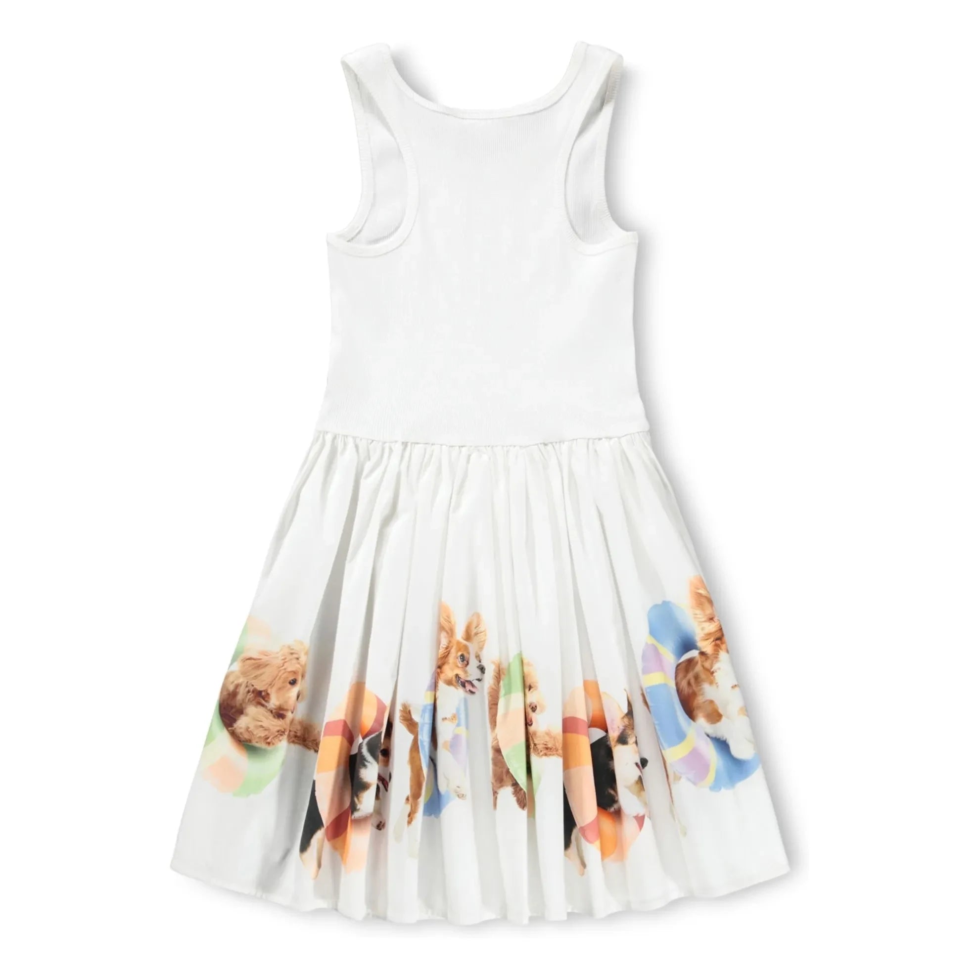 Molo - Cassandra Dogs Organic Cotton Dress | White