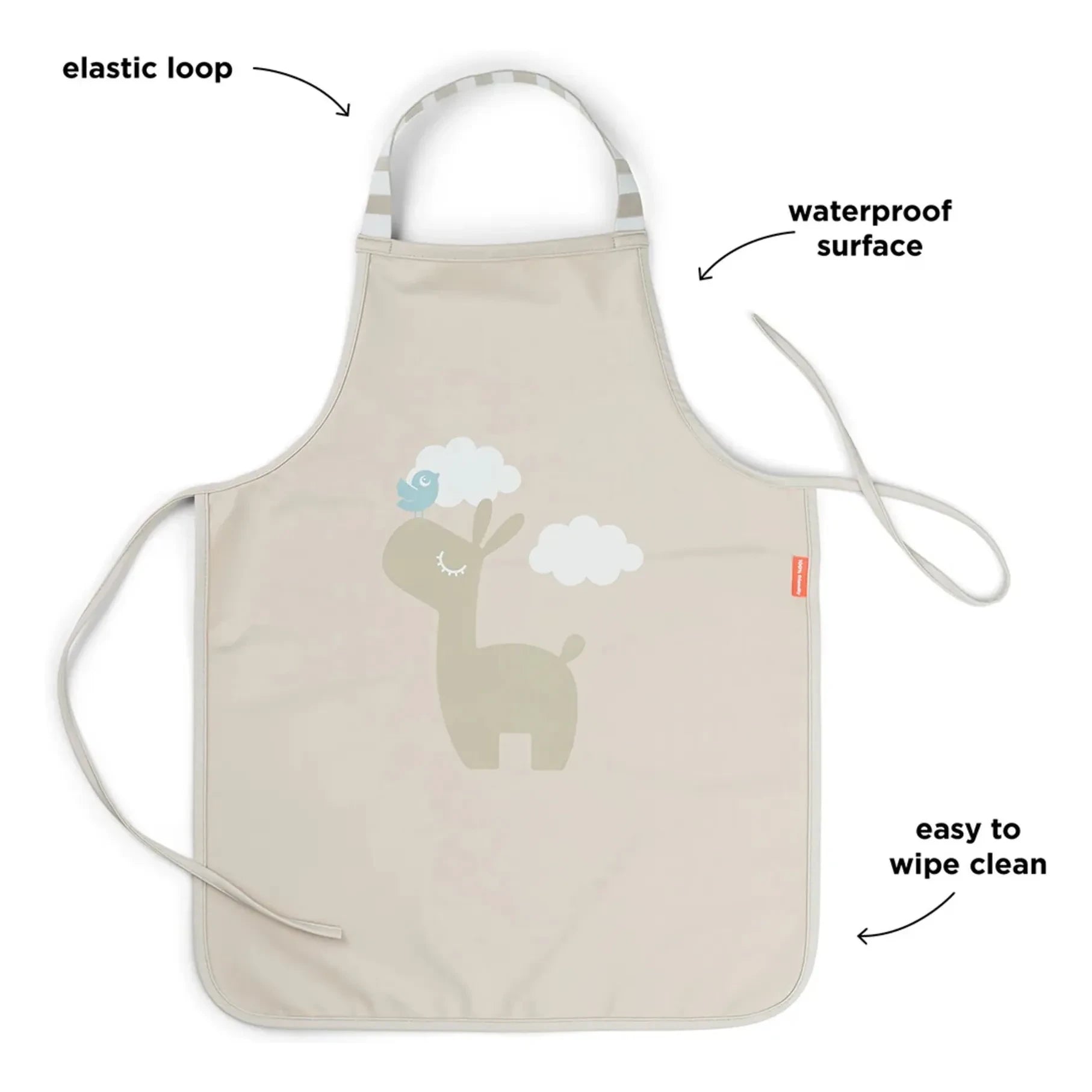 Done by deer - Lalee Waterproof Bib | Cream