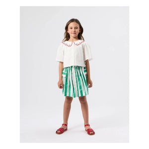 Goldie + Ace - Striped Pocket Skirt | Green