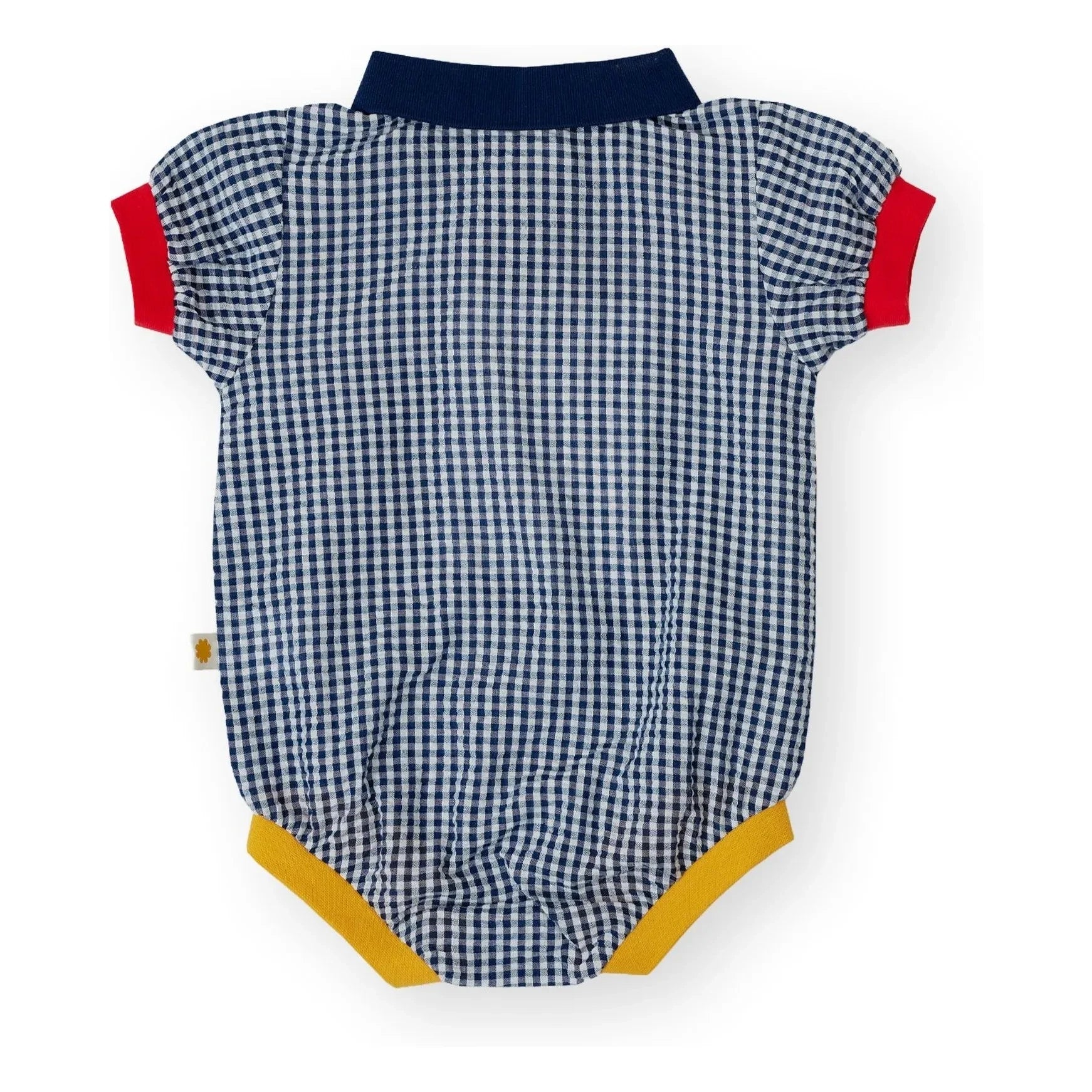 Goldie + Ace - Vichy Polo Neck Jumpsuit | Navy Blue