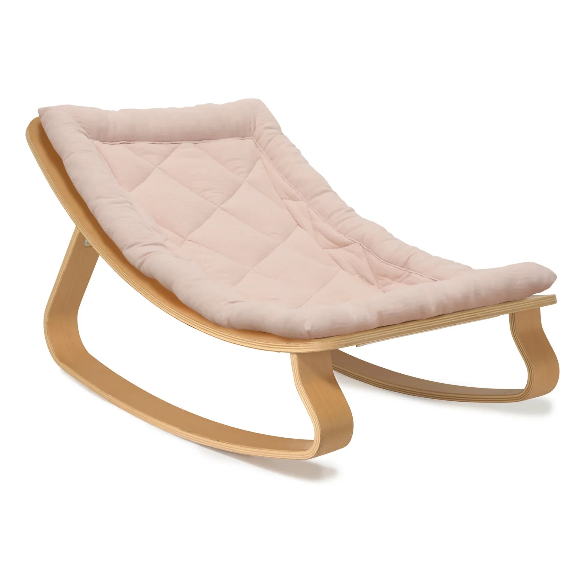 Charlie Crane - Levo Beech Baby Rocker | Nude