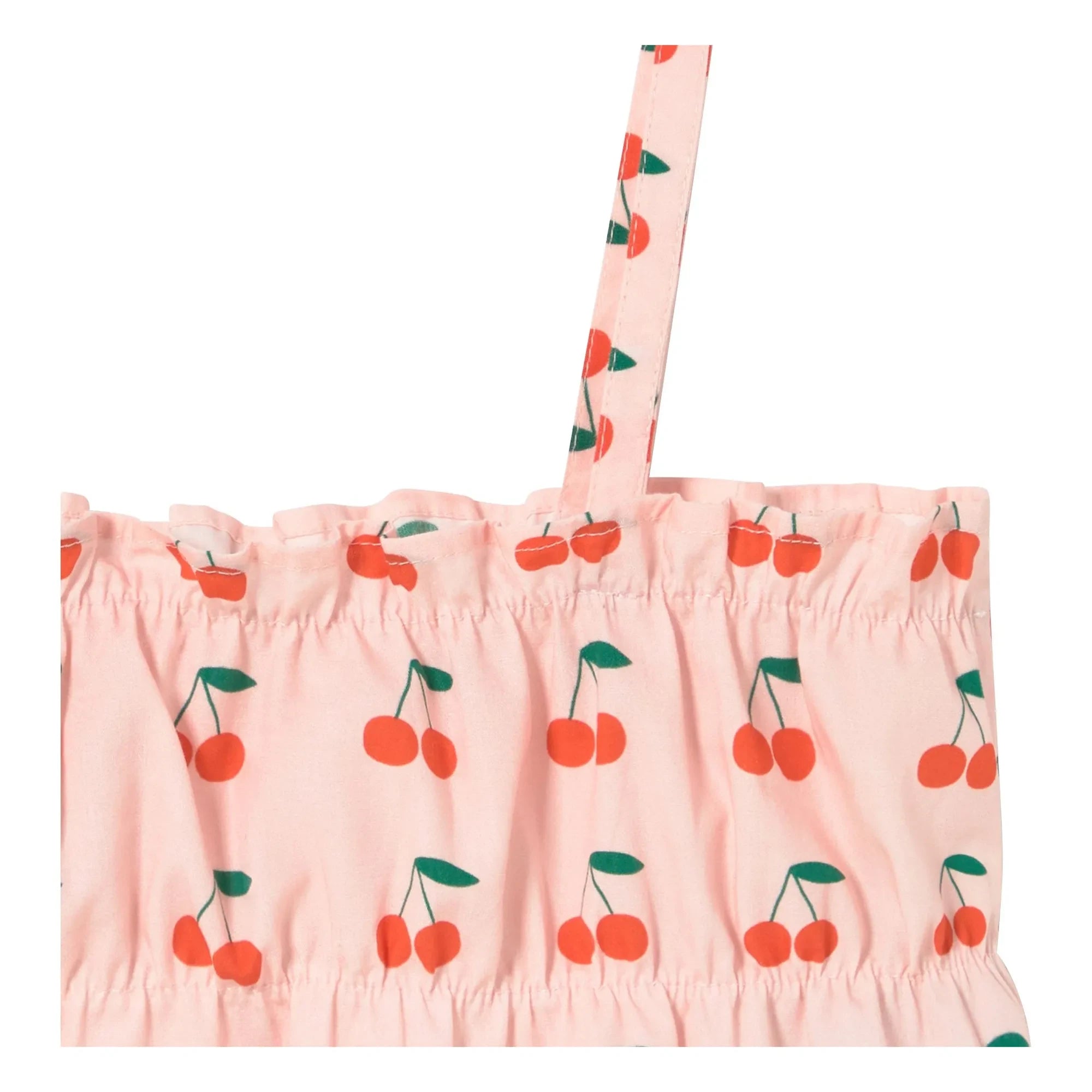 Tinycottons - Cherry Gathered Top | Light Pink