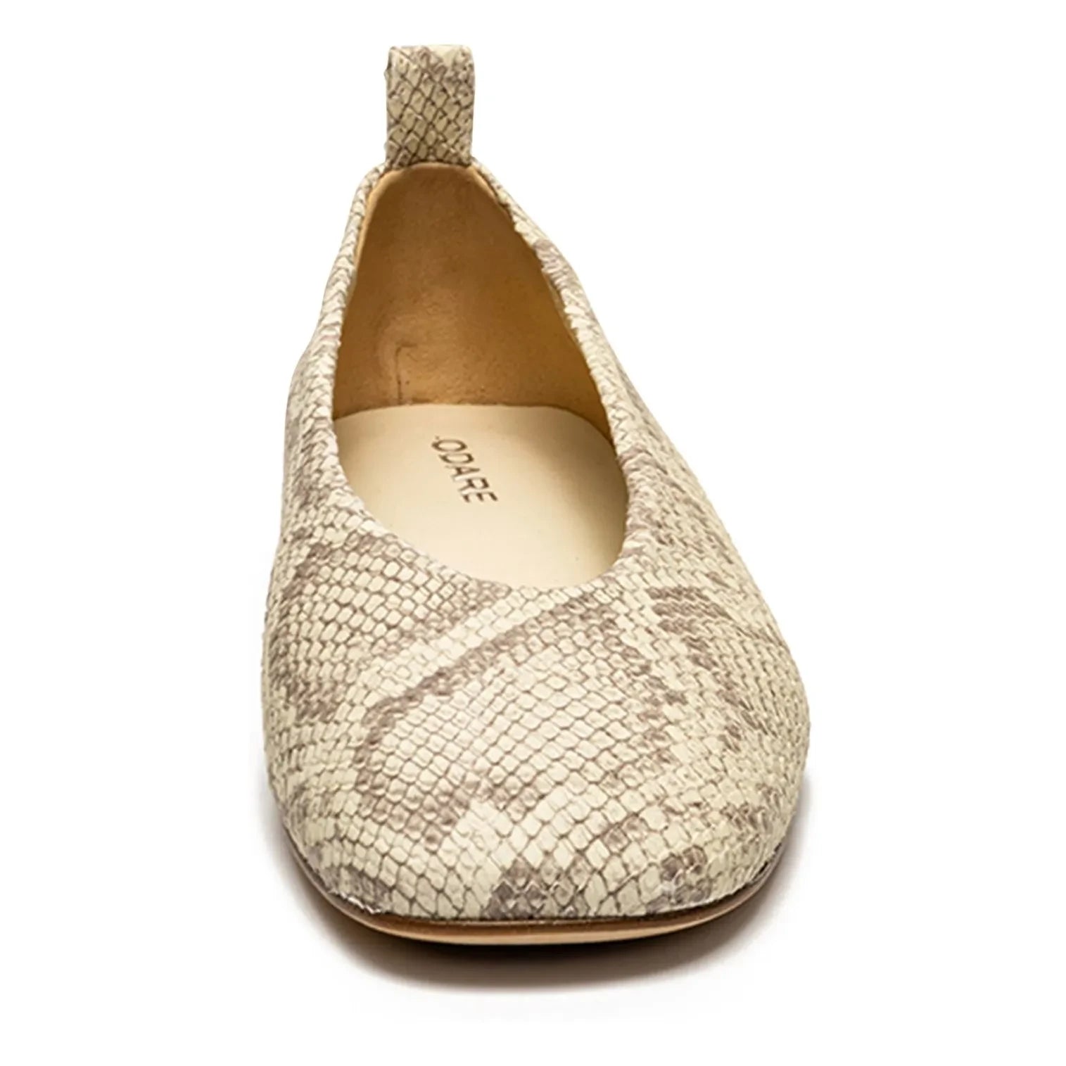 Odare - Bobette Python ballerina shoes | Gray
