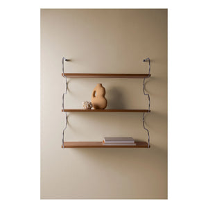 Schneid Studio - Onda Oak Shelf | Chrome