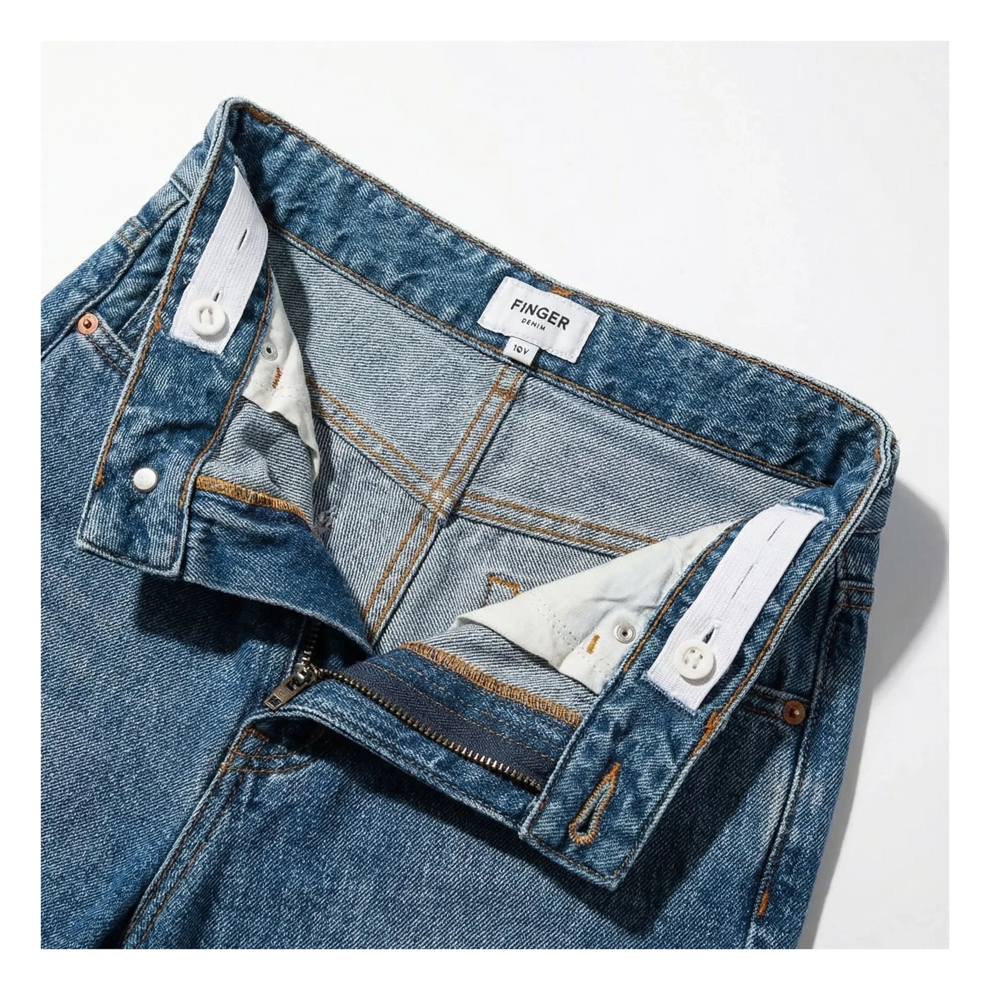 Finger in the nose - Bermuda Denim Oversize Sacha | Denim Blue