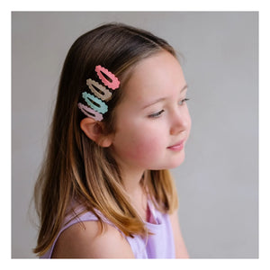 Mimi & Lula - 5-Piece Festoon Mini Hair Clip Set | Pink