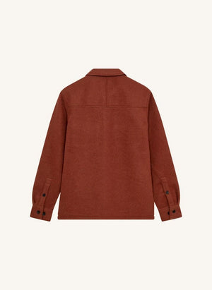 Anerkjendt - Akoscar Wool Overshirt | Terracotta