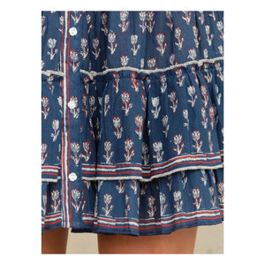 M.A.B.E. - Ari Cotton Skirt | Indigo