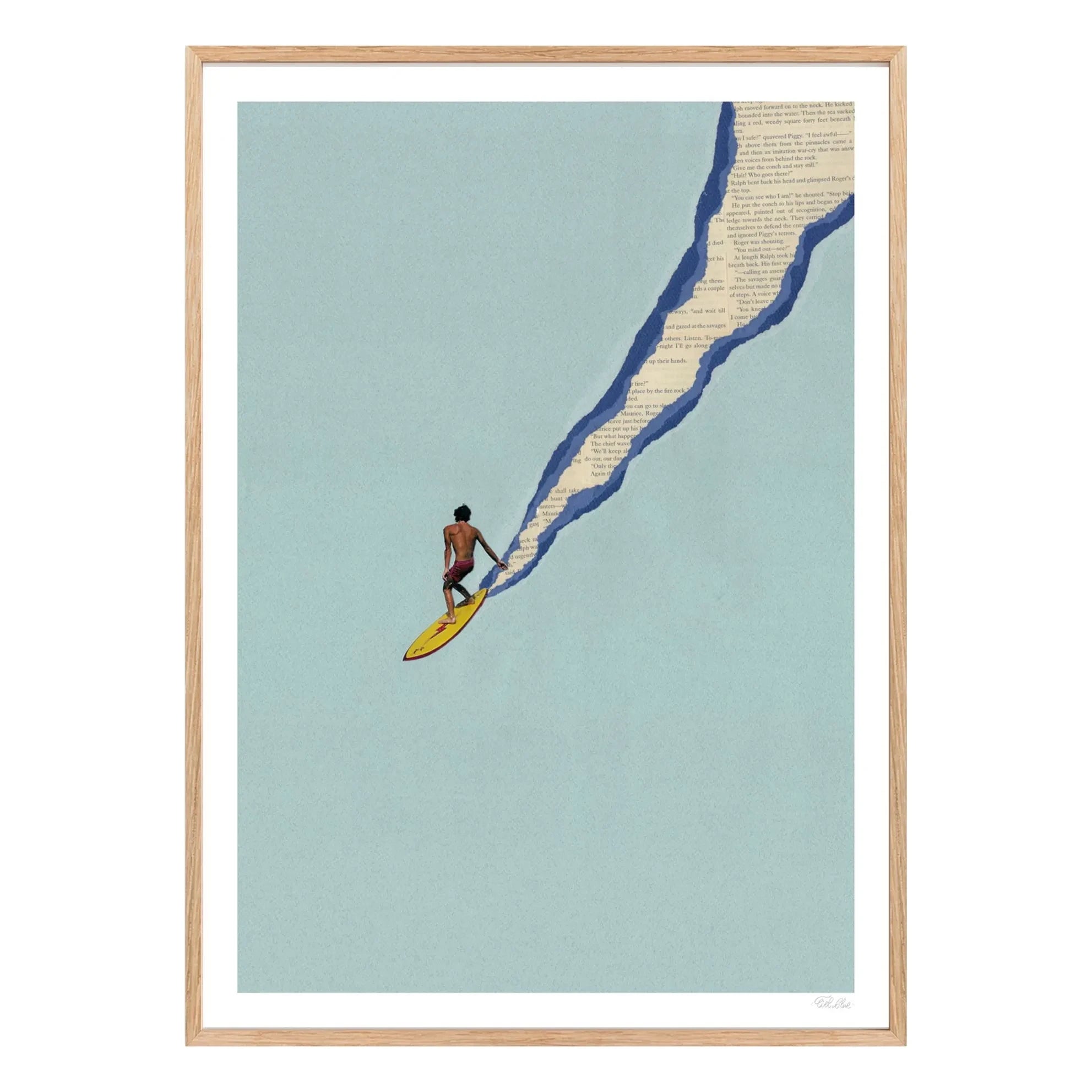 Ciel Glue - Santa Cruz Poster | Light Blue