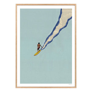 Ciel Glue - Santa Cruz Poster | Light Blue