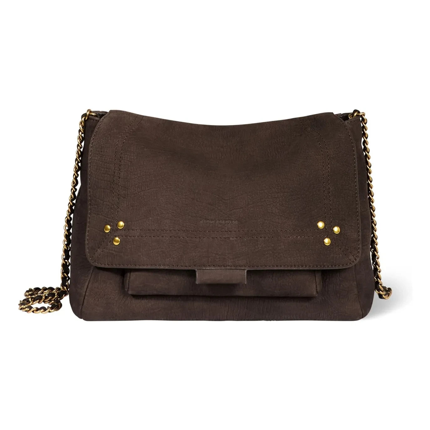 Jérôme Dreyfuss - Lulu M Croco Patterned Leather Bag | Brown