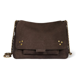 Jérôme Dreyfuss - Lulu M Croco Patterned Leather Bag | Brown