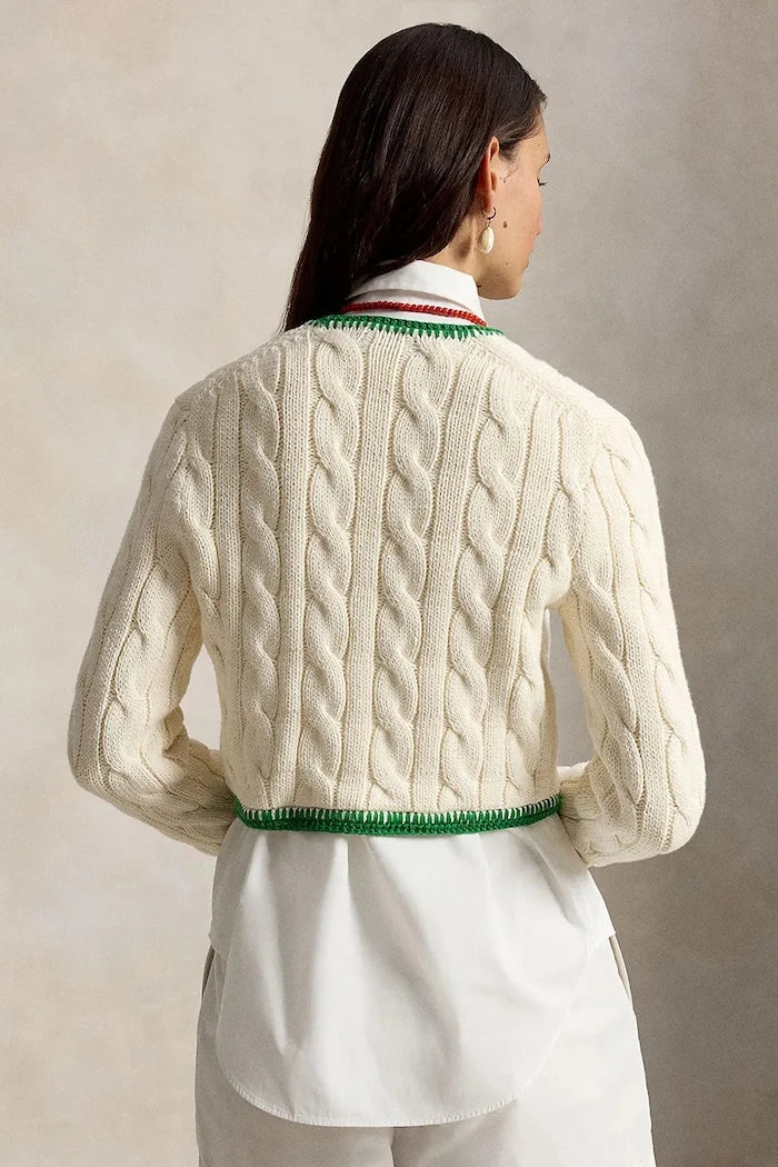 Polo Ralph Lauren Kadın Pamuk COTTON-SWEATER-CARDIGAN Yelek