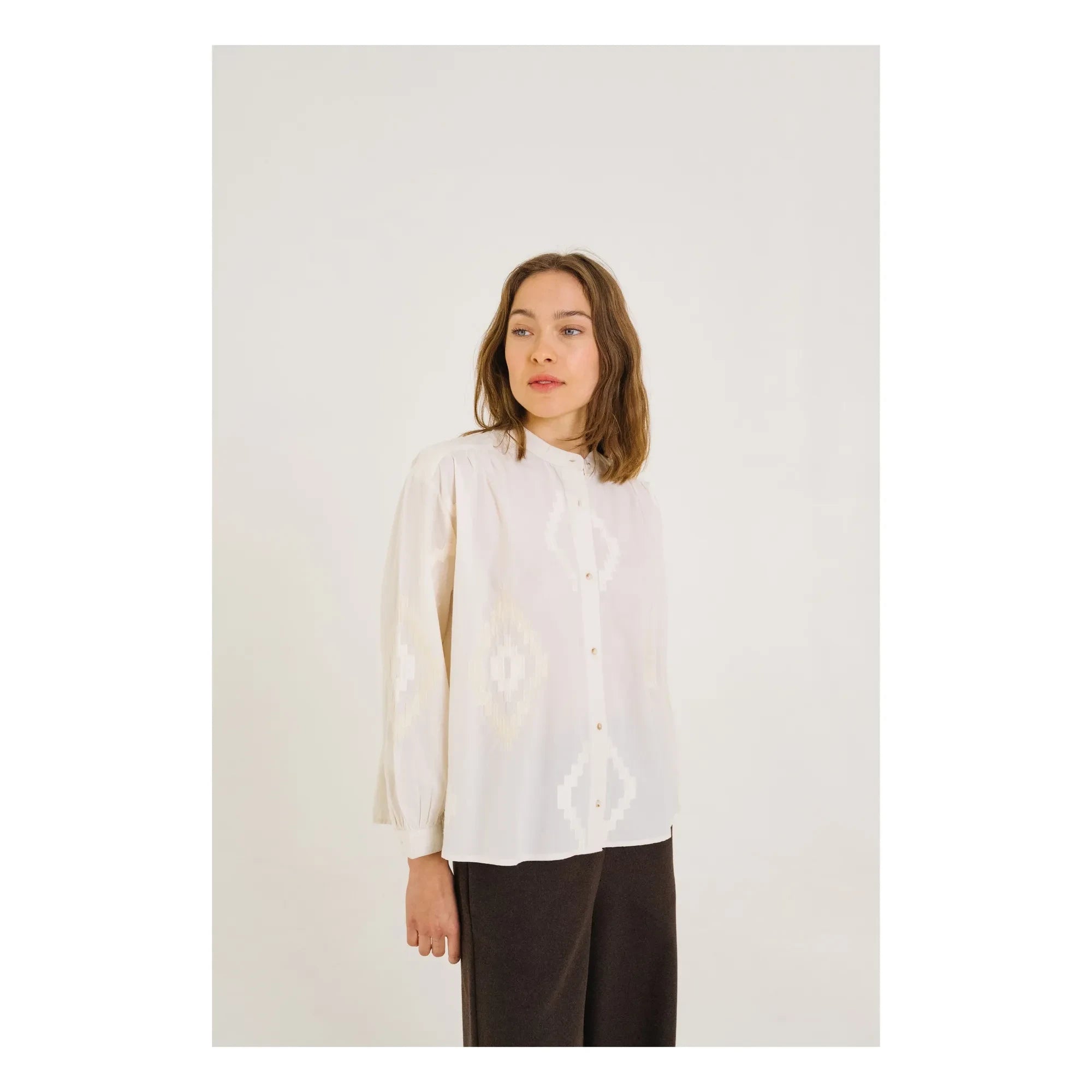 Sacrécoeur - Ella Astra Embroidered Blouse | Ivory