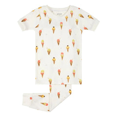 Petit Lem - Cornets de Glace Organic Cotton Pajama | Beige