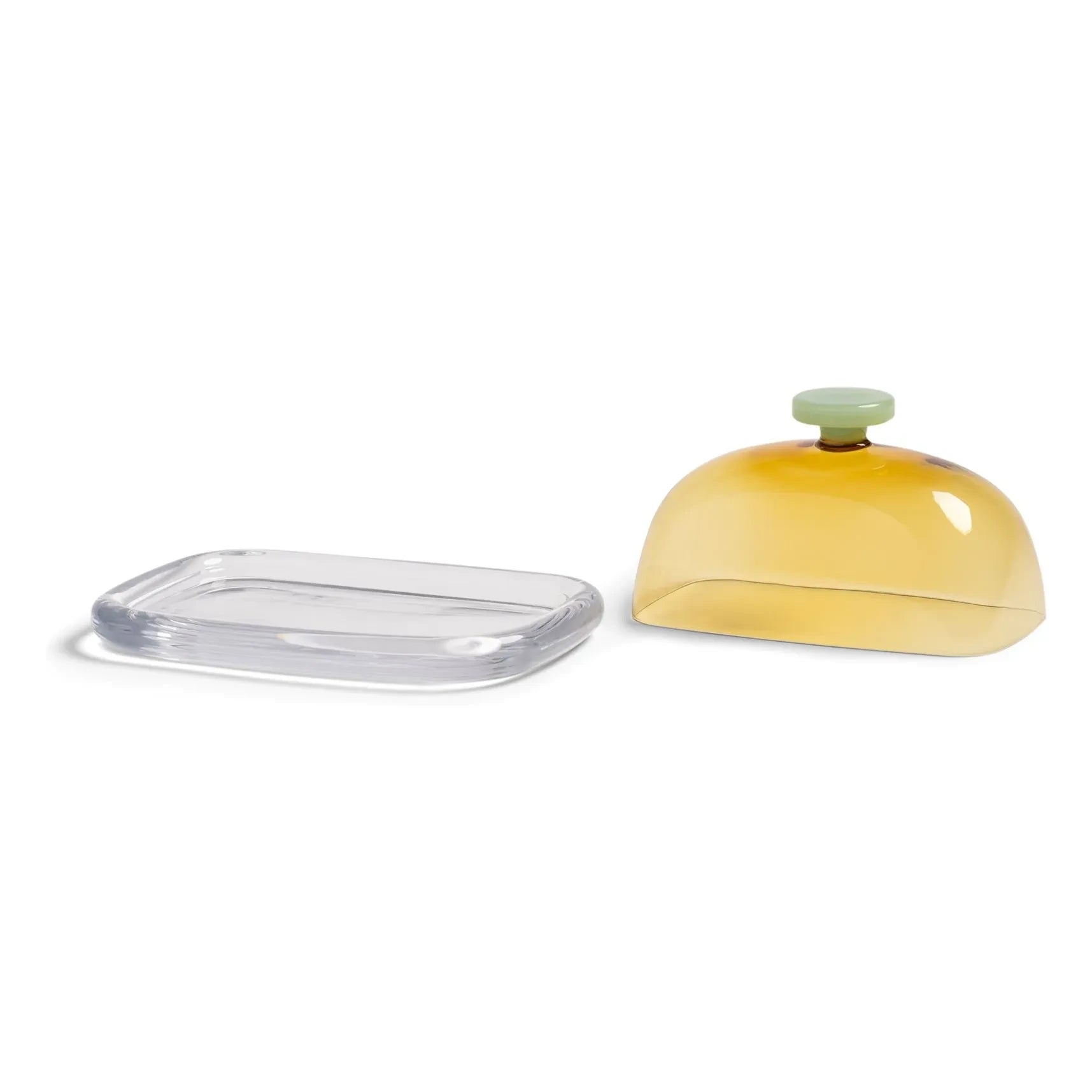 &Klevering - Glass butter container Canteen | Yellow