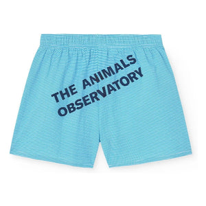 The Animals Observatory - Striped Gavial Shorts | Blue