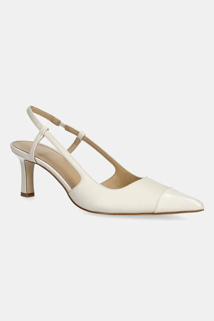 MICHAEL Michael Kors Alora Toe Cap Mid Sling İnce Topuklu Deri Ayakkabı