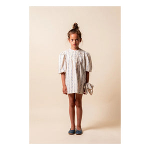 birinit - Sariñena Organic Cotton Floral Dress | Off-White